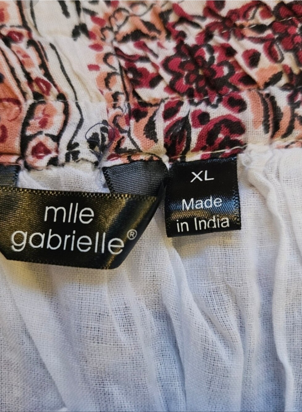 Mlle Gabrielle Boho Embellished Tiered Maxi Skirt XL Cottagecore Praire - Picture 3 of 9